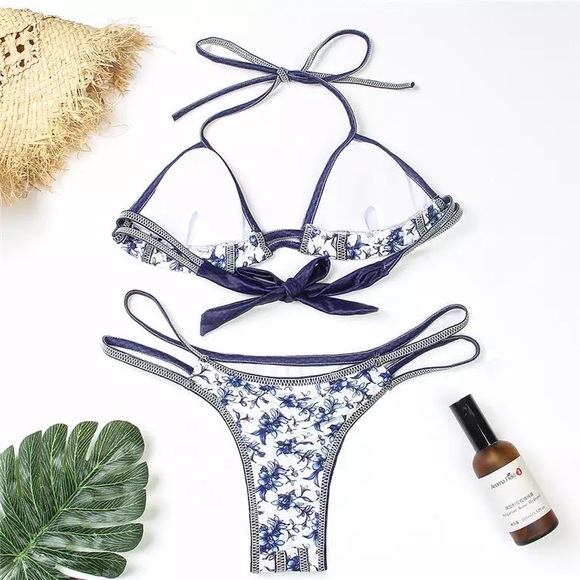 Sale! 💙Santorini White & Blue Bikini💙 - Picture 4 of 4